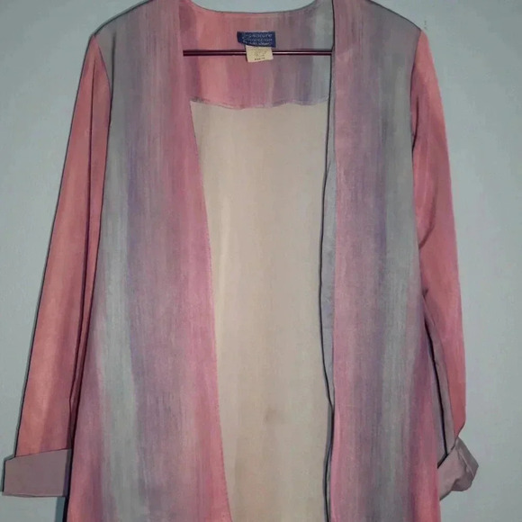 Vintage Vicki Wayne Pastel Open Front Blazer - Picture 2 of 13